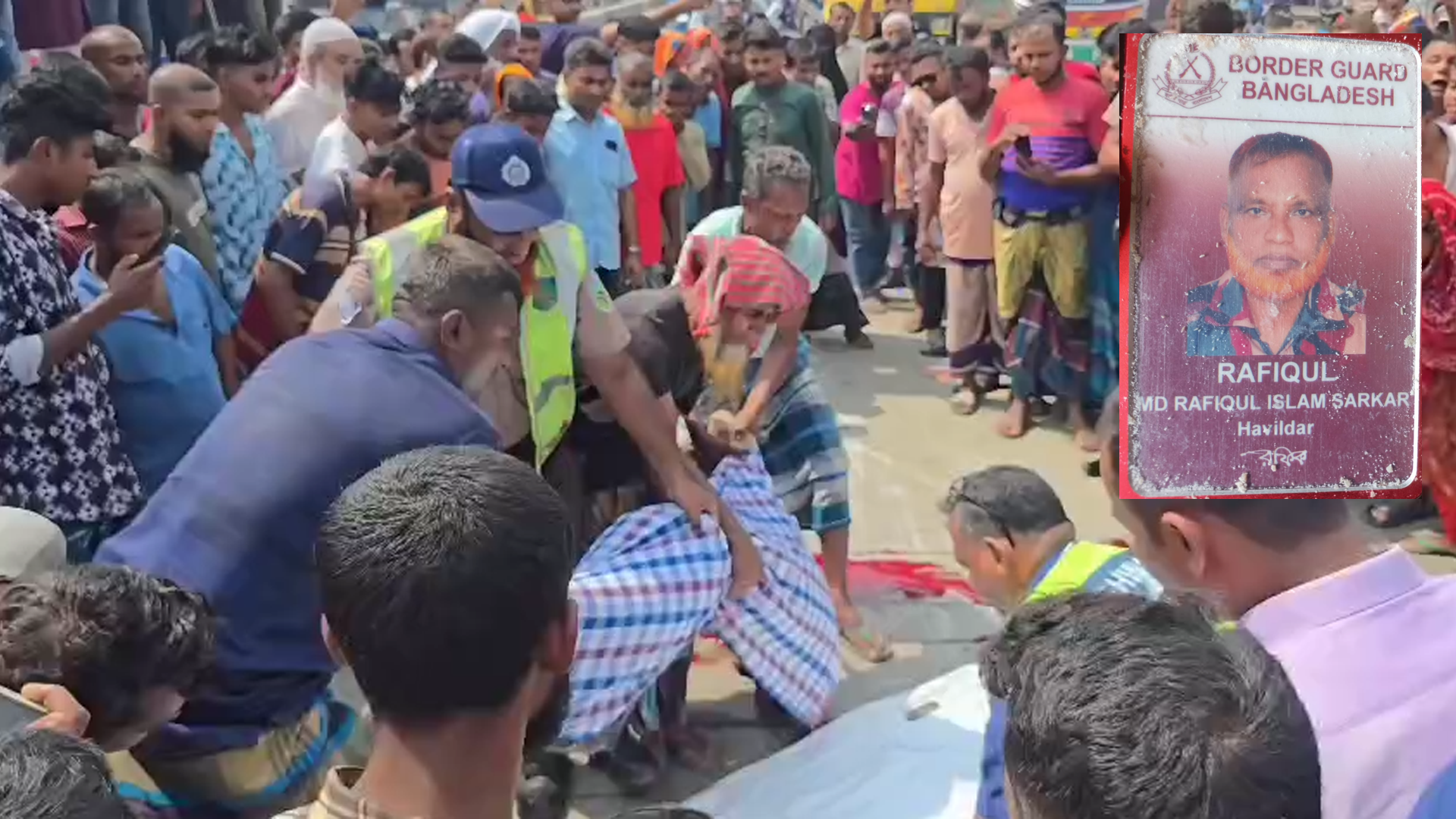 বগুড়ার মোকামতলায় মহাসড়ক পার হওয়ার সময় ট্রাকচাপায় বিজিবি সদস্য নিহত